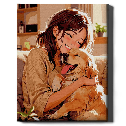 Книга Картина по номерам Аниме и песик - nan | SOVABOOKS