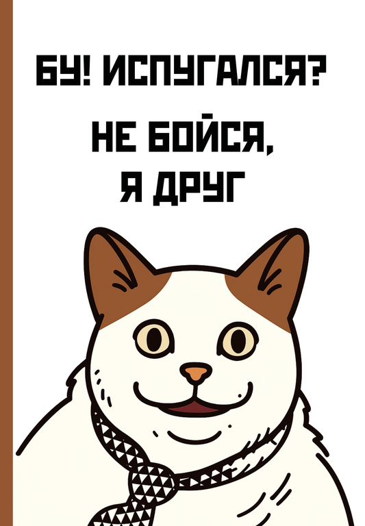 Книга Бу! Испугался? Ежедневник недатированный (А5, 72 л.) - | SOVABOOKS