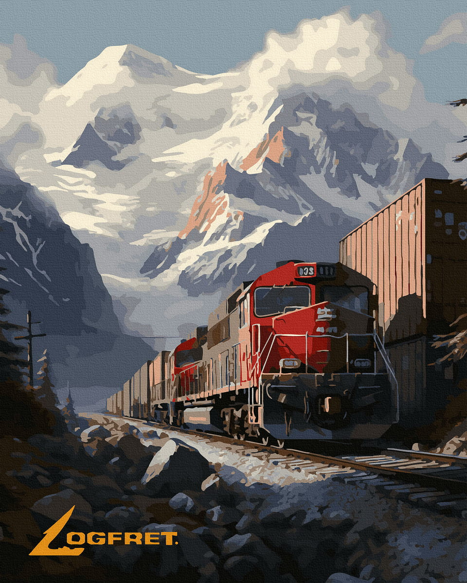 Книга Картина по номерам Поезд в горах - nan | SOVABOOKS