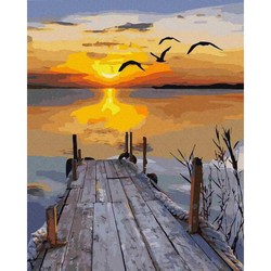 Книга Картина по Номерам Закат на причале - nan | SOVABOOKS