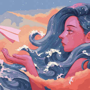 Книга Картина по номерам Бумажный самолетик - nan | SOVABOOKS