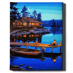 Книга Картина по номерам Дом над озером - nan | SOVABOOKS