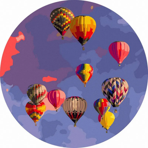 Круглая картина по номерам Кападокия