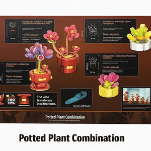 Конструктор «Цветы в горшочках» (505 деталей) — яркий набор для творчества и декора