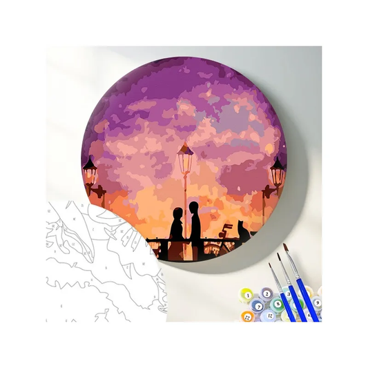 Книга Круглая картина по номерам Любовь - nan | SOVABOOKS