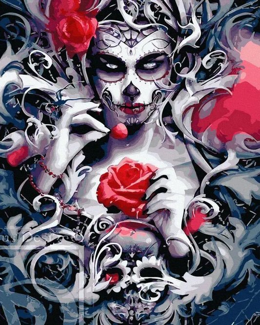 Книга Картина по номерам девушка розой - nan | SOVABOOKS