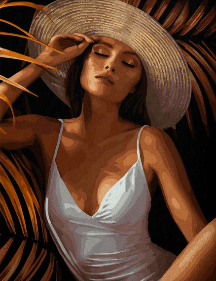 Книга Картина по номерам Отдых (Золотая краска, черное полотно) - nan | SOVABOOKS