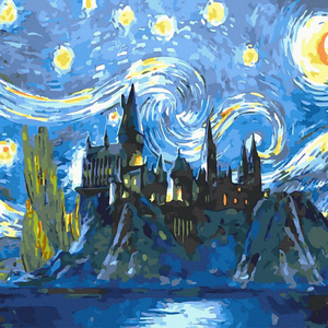 Книга Картина по номерам Хогвартс и Ван Гог - nan | SOVABOOKS