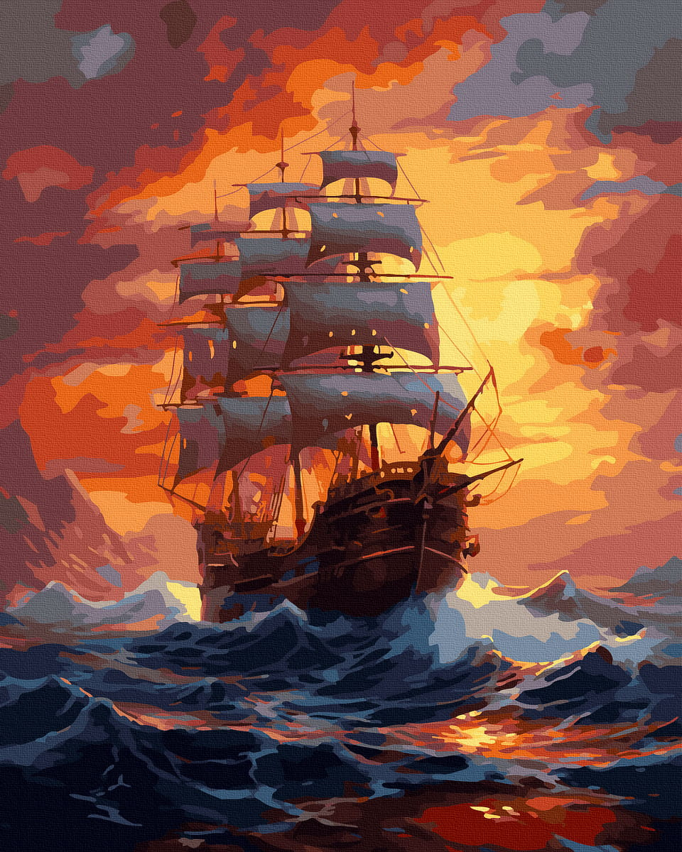 Книга Картина по номерам На заре - nan | SOVABOOKS