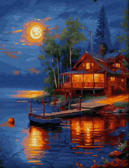 Книга Картина по номерам Тихая ночь - nan | SOVABOOKS