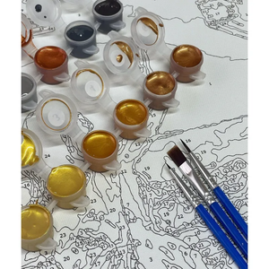 Картина по номерам Золотая медуза (Золотая краска)