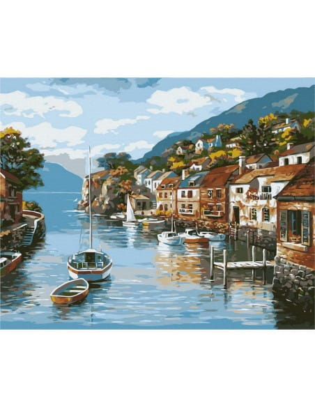 Книга Картина по номерам Деревушка - nan | SOVABOOKS