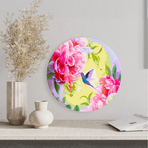 Круглая картина по номерам Колибри