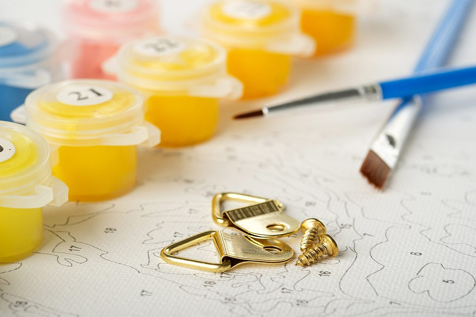 Круглая картина по номерам Счастье в Париже