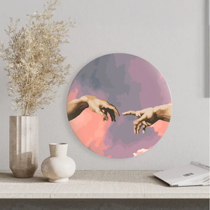 Круглая картина по номерам Рука Адама