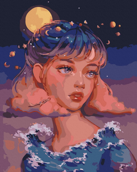 Книга Картина по номерам небесная девочка - nan | SOVABOOKS