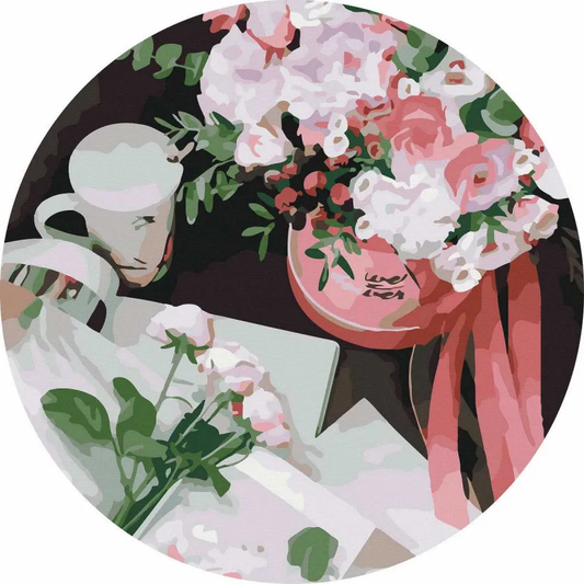 Круглая картина по номерам Доброе утро