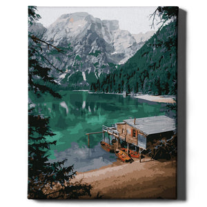 Картина по номерам Изумрудное озеро