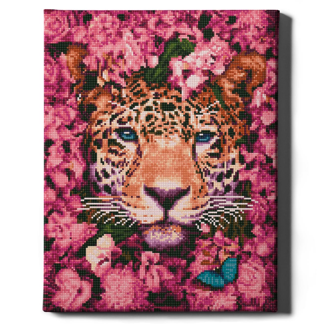 Картина по номерам Леопард в цветах