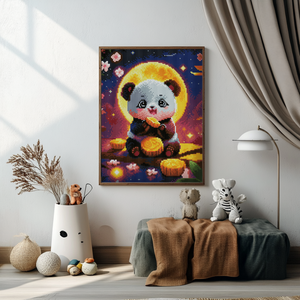 Алмазная мозаика Маленькая панда (40х30)