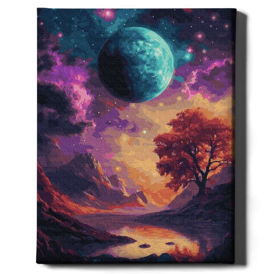 Картина по номерам Космический ландшафт