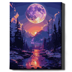 Картина по номерам Волшебная луна