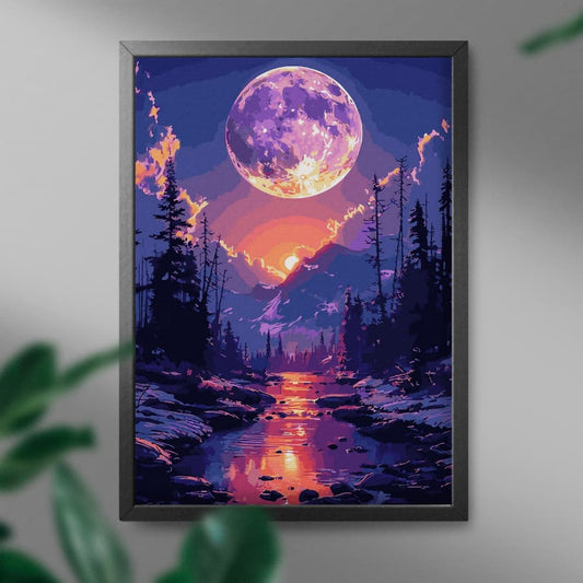 Картина по номерам Волшебная луна