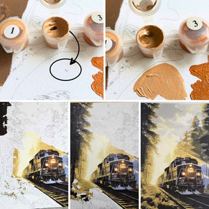 Картина по номерам Ночная дорога