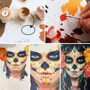 Картина по номерам Дама с бокалом