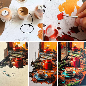 Картина по номерам Девушка на кровати