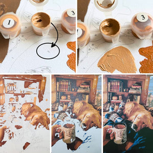 Картина по номерам Сакура в городе