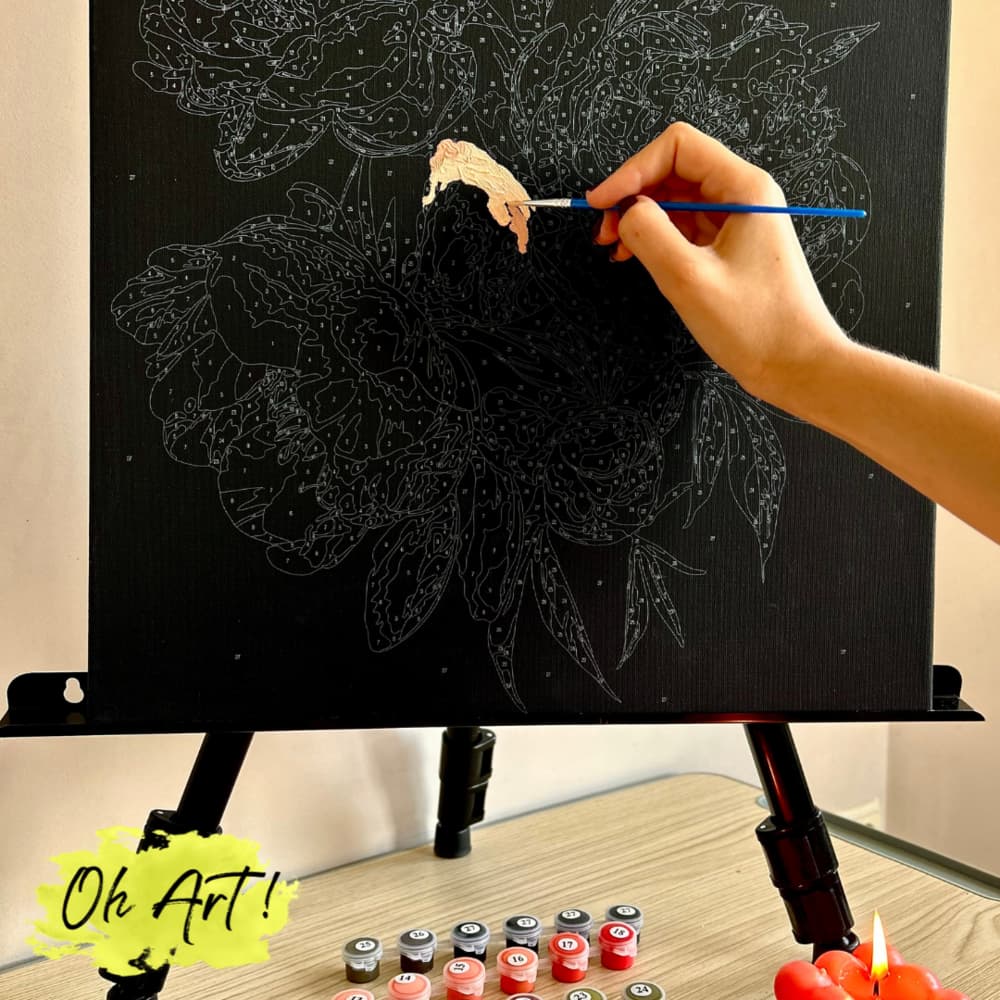 Картина по номерам Белый попугай с золотистой краской