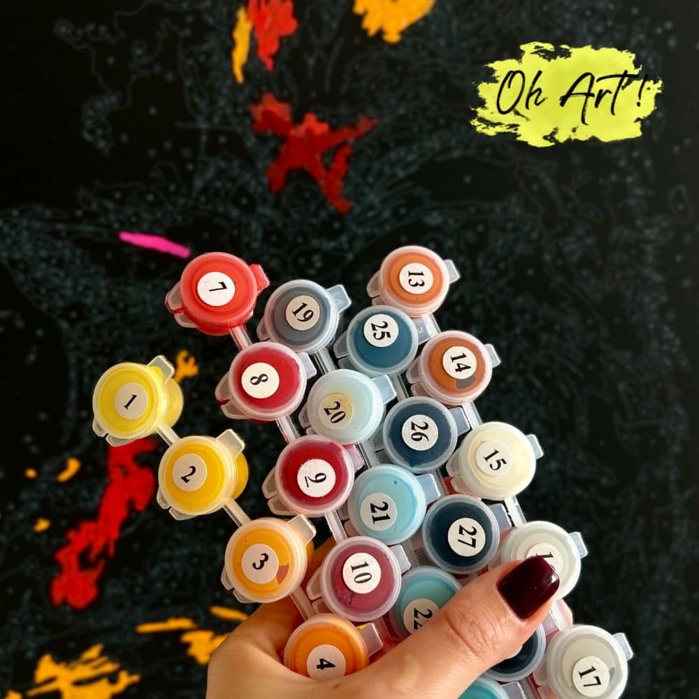 Картина по номерам Белый попугай с золотистой краской