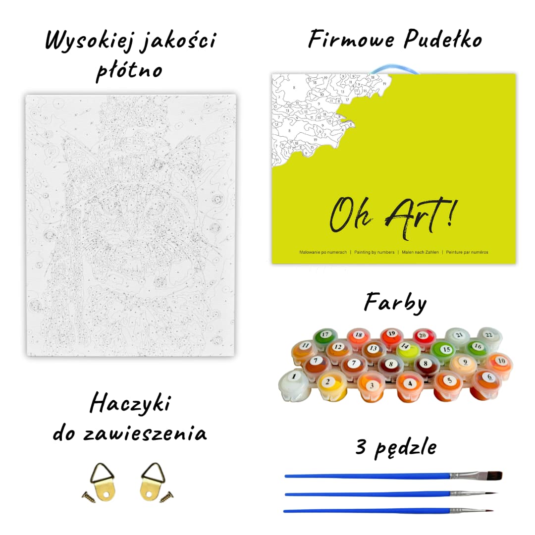 Картина по номерам Леди в золоте ночью