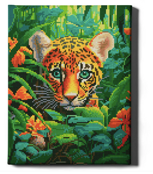Алмазная мозаика Тигренок от Sovabooks, художественный набор 40x30 см, яркое изображение тигренка, инструмент для творчества