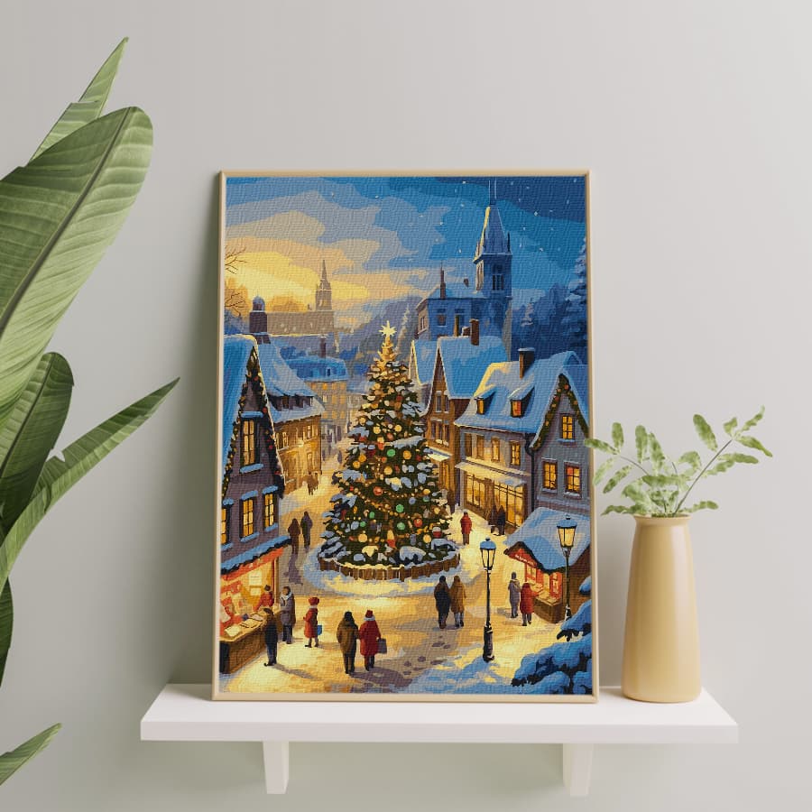 Картина по номерам Рождественская елка