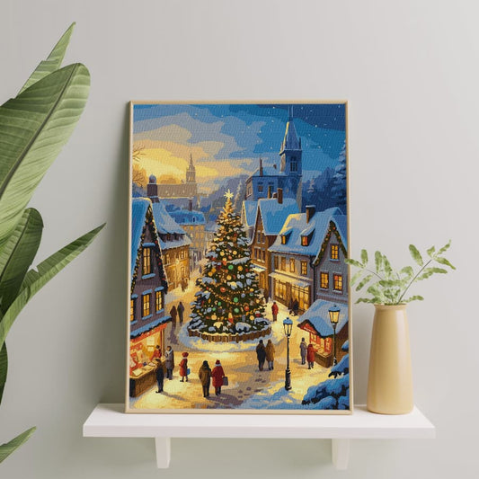 Картина по номерам Рождественская елка