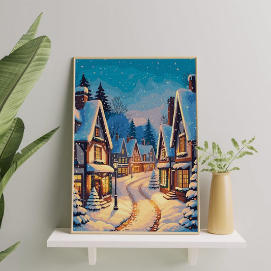 Картина по номерам Рождественская улица