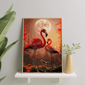 Картина по номерам Лунные фламинго