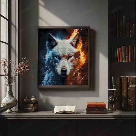 Картина по номерам Стихийный волк