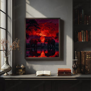 Картина по номерам Саванна под луной