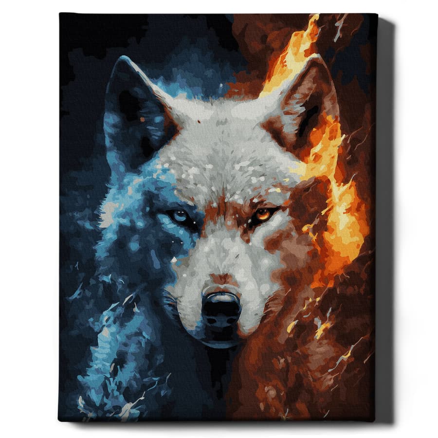 Картина по номерам Стихийный волк