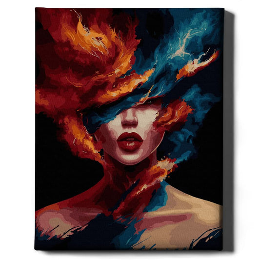 Картина по номерам Огонь и лед