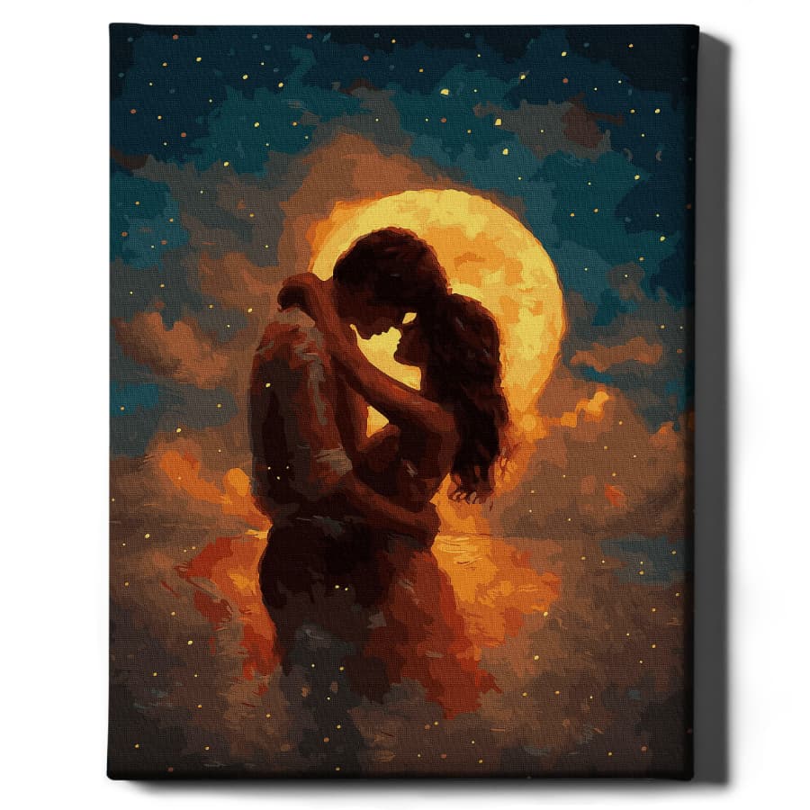 Картина по номерам Любовь под луной