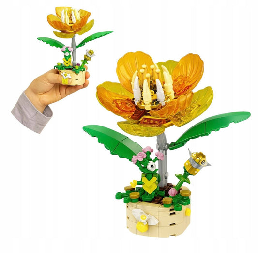 Конструктор «Золотой цветок» — декоративная модель с прозрачными лепестками