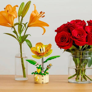 Конструктор «Золотой цветок» — декоративная модель с прозрачными лепестками