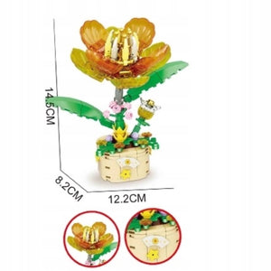 Конструктор «Золотой цветок» — декоративная модель с прозрачными лепестками