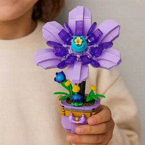 Конструктор «Фиолетовый цветок» — декоративная модель с нежными лепестками