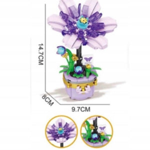 Конструктор «Фиолетовый цветок» — декоративная модель с нежными лепестками