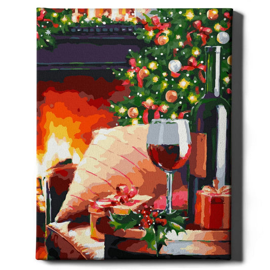 Картина по номерам Отдых у камина